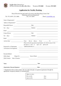 Community facility booking form_draft_120419