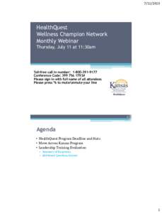 HealthQuest Wellness Champion Network