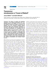 Update  TRENDS in Ecology and Evolution Vol.18 No.2 February 2003