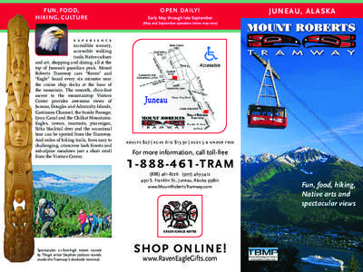 Juneau /  Alaska / Mount Roberts Tramway / Mount Roberts / Sitka /  Alaska / Gastineau Channel / Geography of Alaska / Geography of the United States / Alaska