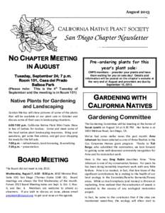 California Native Plant Society / Natural history of California / Non-profit organizations based in California / San Elijo Lagoon / Native plant