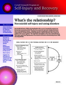 BY CARRIE ERNHOUT, PAMELA BABINGTON, & MEGAN CHILDS  What’s the relationship? Who is this for? Anyone interested in knowing more about