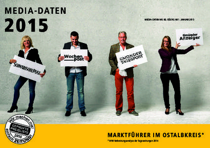 M EDIA- DATEN[removed]MEDIA-DATEN NR. 60, GÜLTIG AB 1. JANUAR 2015