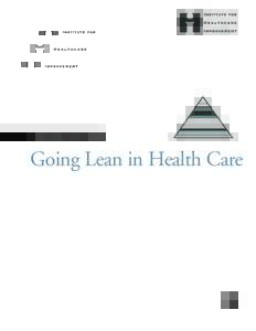 Innovation Series[removed]Going Lean in Health Care 7