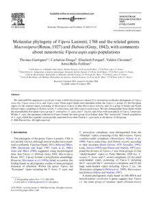 Molecular Phylogenetics and Evolution[removed]–47 www.elsevier.com/locate/ympev