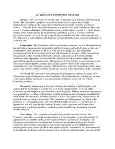 Microsoft Word - Governance Committee Charter _Adopted 4 17 08_ _2_.doc