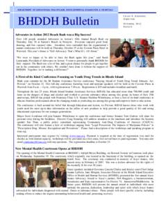 BHDDH Bulletin - Issue 6  October 2012__6_draft2
