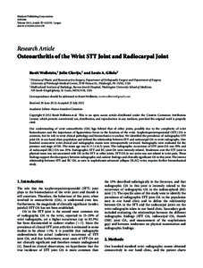 Hindawi Publishing Corporation Arthritis Volume 2012, Article ID[removed], 5 pages doi:[removed][removed]Research Article