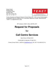 Procurement / Auctioneering / Outsourcing / Request for proposal / Proposal / Network On Chip / Business / Sales / Marketing