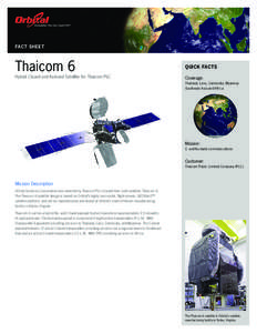 Spaceflight / Thaicom / Technology / Spacecraft / Satellite / Thaicom 5 / Horizons-2 / Shin Corporation / Telecommunications in Thailand / Communications satellites