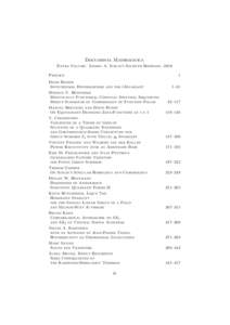 Documenta Mathematica Extra Volume: Andrei A. Suslin’s Sixtieth Birthday, 2010 Preface 1