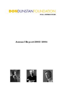 FOR A BETTER FUTURE  Annual Report[removed] Contents