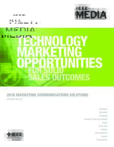TECHNOLOGY MARKETING OPPORTUNITIES FOR SOLID SALES OUTCOMES