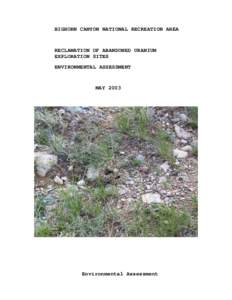 Montana / Prediction / Environmental design / Bighorn sheep / National Environmental Policy Act / Environmental impact assessment / Bighorn Lake / Mineral exploration / Impact assessment / Bighorn Canyon National Recreation Area / Geography of the United States