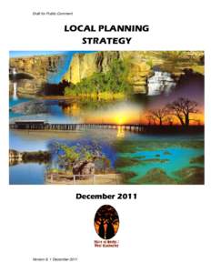 Draft for Public Comment  LOCAL PLANNING STRATEGY  December 2011