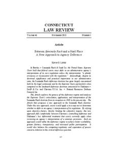 CONNECTICUT  LAW REVIEW VOLUME 46  NOVEMBER 2013