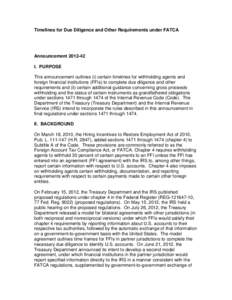 Withholding tax / Notional principal contract / Foreign Account Tax Compliance Act / Treasury regulations / Law / Government / Taxation in the United States / Internal Revenue Service / International taxation