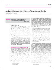 Chemistry / Myasthenia gravis / Friedrich Jolly / Anatomy / Cholinesterase / Carl Friedrich Otto Westphal / Progressive bulbar palsy / Biology / Wilhelm Heinrich Erb / Acetylcholine / Autoimmune diseases / Samuel Goldflam