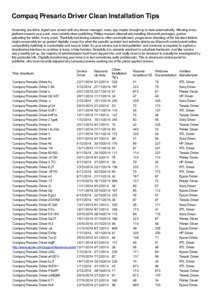 Classes of computers / Compaq Presario / Compaq / Hewlett-Packard / IBM PC compatibles / Computing / Computer hardware