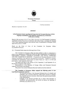 ļ.0№A%  Romanian Parliament Senate  Courtesy translation