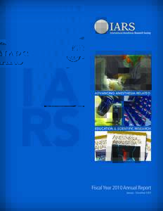 IA RS ADVANCING ANESTHESIA-RELATED  EDUCATION & SCIENTIFIC RESEARCH