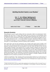 Gàidhlig (Scottish Gaelic) Local Studies Vol. 11: An t-Eilean Sgitheanach: Trondairnis, Diùirinis & Minginis  2nd Edition