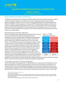 Composition of Multidimensional Deprivation in sub-Saharan Africa  MODA In Brief 5 Innocenti Working Paper No[removed]Marlous De Milliano and Ilze Plavgo | December 2014