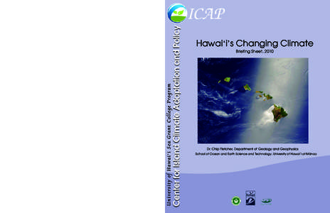 Center for Island Climate Adaptation and Policy  ICAP University of Hawai‘i Sea Grant College Program