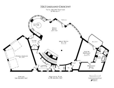3262 Lakeland Crescent Total Square Footage 6,798 sq.ft. Terrace