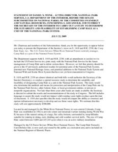 Unexploded ordnance / United States Forest Service / Consolidated Natural Resources Act / Camp Hale / National Register of Historic Places in Colorado / Hale