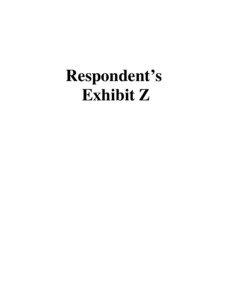 Respondent’s Exhibit Z