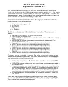 Microsoft Word - FINAL HS Rep Statewide Weighted Results with State CDC and.