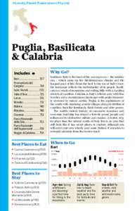 ©Lonely Planet Publications Pty Ltd  Puglia, Basilicata & Calabria Why Go? Bari.............................. 707