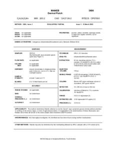 MANEB Dermal Patch C4 H6 N2 S4 Mn MW: 265.2