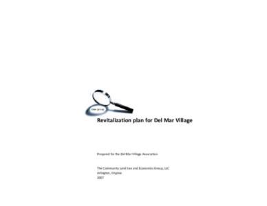 Microsoft Word - CA Del Mar - Revitalization plan for Del Mar Village.doc