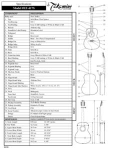 Specifications  Model #EF-417S 01/10