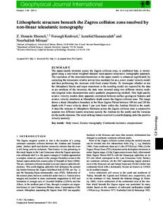 Lithospheric structure beneath the Zagros collision zone resolved by nonlinear teleseismic tomography