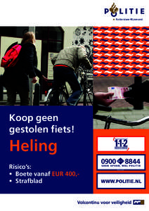 Rotterdam-Rijnmond  Koop geen gestolen fiets!  Heling