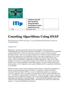 Algorithm / Snap / Software metrics / Function point / Software sizing