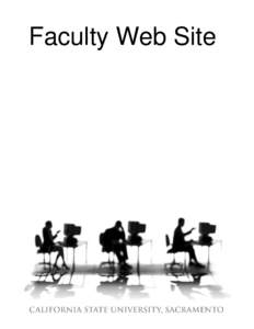 Faculty Web Site  WORKSHOP DESCRIPTION............................................................... 1 Overview Prerequisites Objectives