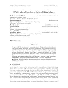 SPMF: A Java Open-Source Pattern Mining Library