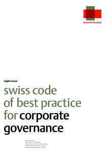 Swiss Code of Best Practice for Corporate Governance English - new edition February[removed]including appendix I and explications)