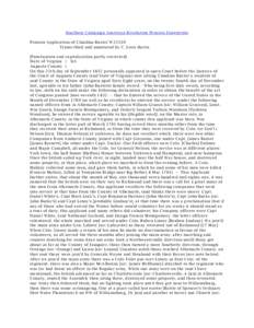 Southern Campaign American Revolution Pension Statements Pension Application of Claudius Buster W25310 Transcribed and annotated by C. Leon Harris [Punctuation and capitalization partly corrected] State of Virginia } Sct