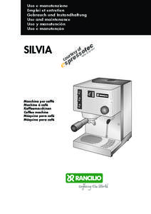 Rancilio Silvia owners manual