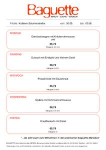 Filiale: Kufstein Salurnerstraße  von: bis: 03.06.