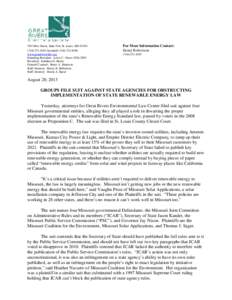705 Olive Street, Suite 614, St. Louis, MO[removed]4181 facsimile[removed]www.greatriverslaw.org Founding President: Lewis C. Green[removed]President: Kathleen G. Henry General Counsel: Bruce A. Morrison