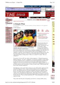 TIMEasia.com: Digital -- A Simple Plan  Page 1 of 3 Netscape Presents: