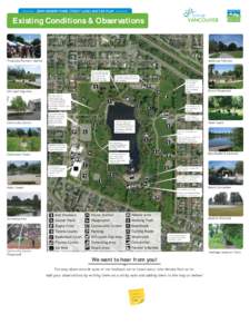 Presentation board - Trout Lake Park existing conditions: 2013 Oct