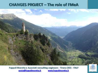 CHANGES PROJECT – The role of FMeA  Foppoli Moretta e Associati consulting engineers - Tirano (SO) - ITALY   www.foppolimoretta.it