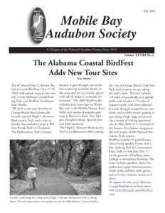 Fall[removed]Mobile Bay Audubon Society A Chapter of the National Audubon Society Since 1971 Volume XXVIII No. 2